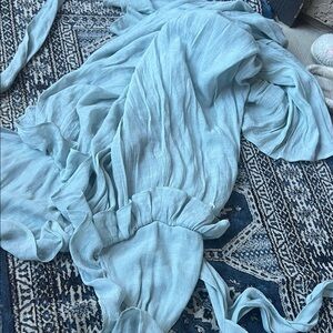 Elegant Light Blue Women's Dress